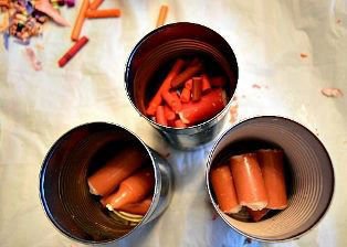 Crayons to candles.