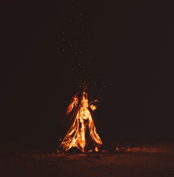 Imbolc fire.