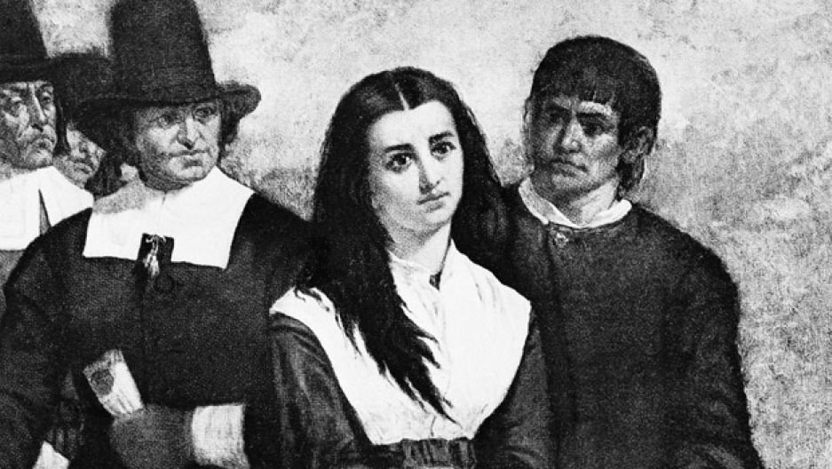 A Witch being taken by authorities